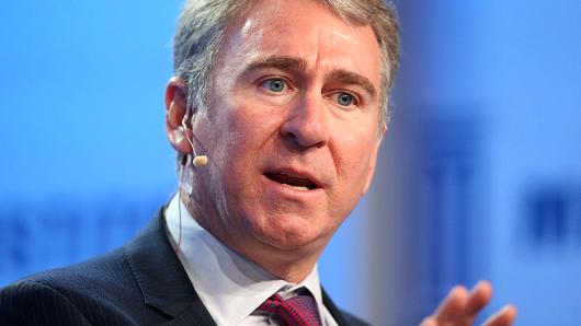Ken Griffin, founder and Chief Executive Officer of Citadel, speaks during the Milken Institute Global Conference in Beverly Hills, California, May 1, 2017.