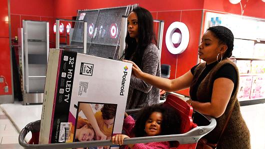 Shoppers at a Target store in Culver City, California.