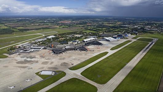 Hannover Airport in Langenhagen, Lower Saxony, Germany