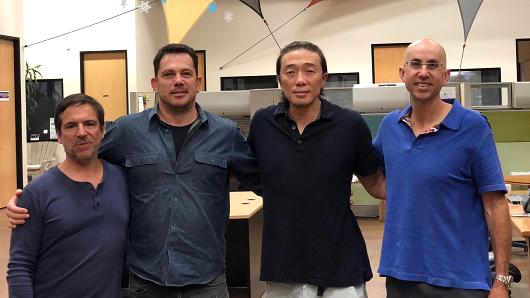 Luna DNA's founding team Bob Kain, David Lewis, Dan Lin and Michael Witz in San Diego, California
