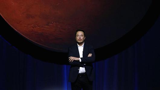 Tech entrepreneur Elon Musk at the 67th International Astronautical Congress in Guadalajara, Mexico, on Sept. 27, 2016.