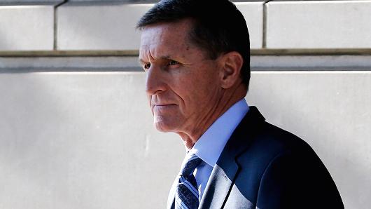Former U.S. National Security Adviser Michael Flynn departs U.S. District Court, where he was expected to plead guilty to lying to the FBI about his contacts with Russia's ambassador to the United States, in Washington, U.S., December 1, 2017.