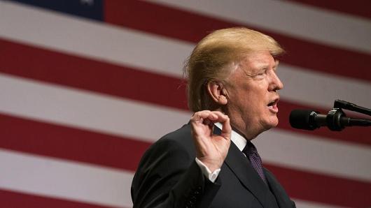 President Donald Trump at a national security strategy event on December 18, 2017 in Washington, D.C.