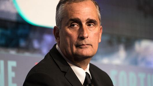 Brian Krzanich, chief executive officer of Intel Corp.
