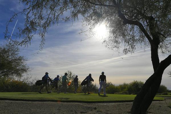 Golfers in Chandler, Arizona.