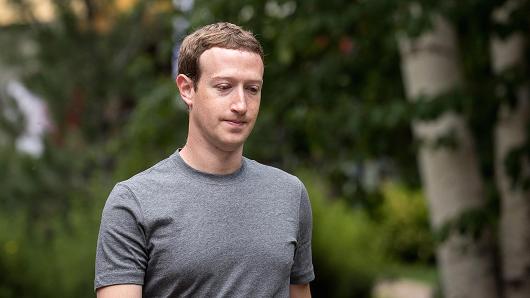 Mark Zuckerberg, chief executive officer and founder of Facebook Inc., attends the fourth day of the annual Allen & Company Sun Valley Conference, July 14, 2017 in Sun Valley, Idaho.