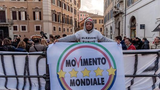 The Five Star Movement launched its election campaign on December 7, 2017, in Rome, Italy.