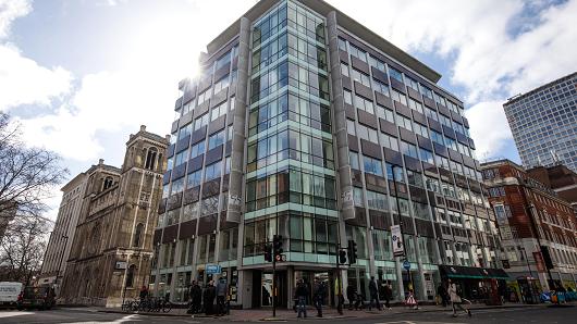 The U.K. headquarters of Cambridge Analytica on March 20, 2018, in London, England.