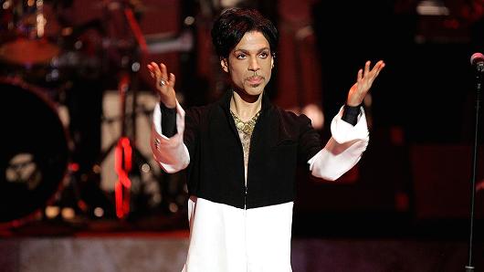 Musician Prince is seen on stage at the 36th NAACP Image Awards at the Dorothy Chandler Pavilion on March 19, 2005 in Los Angeles, California.