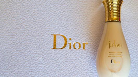 The Christian Dior perfume, J'adore, on May 6, 2016.