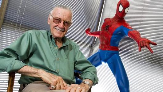 Stan Lee in his office in Beverly Hills, California.