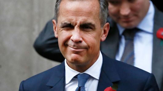 Bank of England governor Mark Carney leaves Number 10 Downing Street in central London, Britain October 31, 2016.