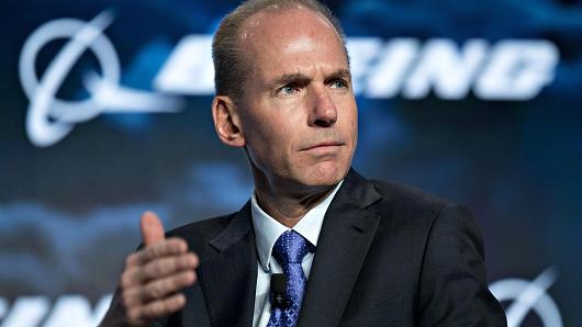 Dennis Muilenburg, chairman and CEO of Boeing. The company says 1 out of every 4 jetliners rolling off its assembly lines is being bought up by Chinese customers.