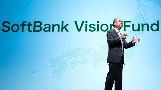 SoftBank Group Corp. Chairman and CEO Masayoshi Son speaks during a press conference on May 9, 2018 in Tokyo, Japan.