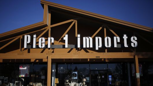A Pier 1 Imports retail store stands in Louisville, Kentucky.