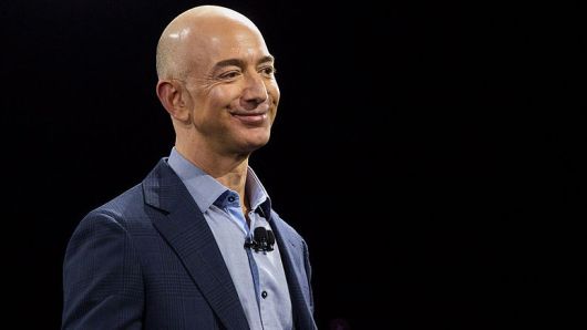 Jeff Bezos, chief executive officer of Amazon.com Inc.