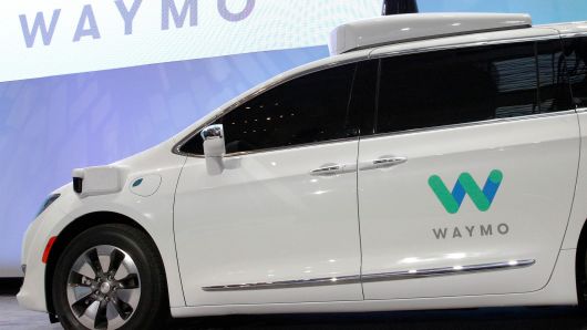 Waymo unveils a self-driving Chrysler Pacifica minivan in Detroit, Michigan, U.S. on January 8, 2017.