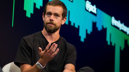 Jack Dorsey, co-founder and chief executive officer of Twitter Inc., speaks during an interview in New York, U.S., on Monday, May 1, 2017. 