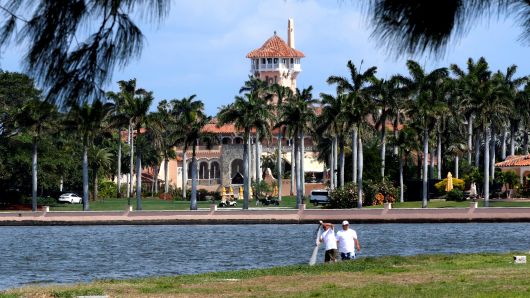 President Donald Trump's Mar-a-Lago estate in Palm Beach is seen from West Palm Beach, Florida, U.S., as Trump prepared to return to Washington after a weekend at the estate, March 5, 2017.