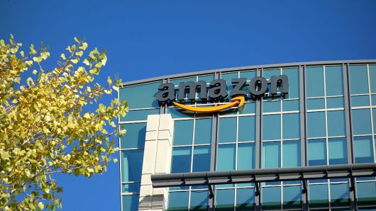 Amazon corporate office building in Sunnyvale, California