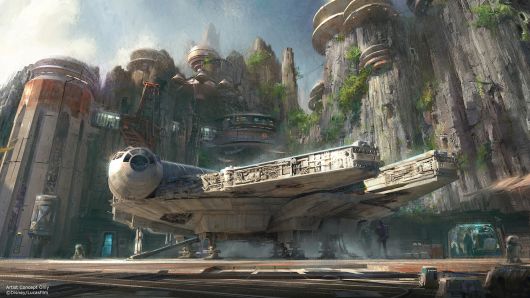 Handout image provided by Disney Parks, Walt Disney Company Chairman and CEO Bob Iger announced at D23 EXPO 2015 that Star Wars-themed lands will be coming to Disneyland park in Anaheim, California and Disney's Hollywood Studios in Orlando, Florida.