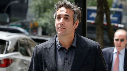 President Donald Trump's personal lawyer Michael Cohen arrives at his hotel in New York City, June 20, 2018.