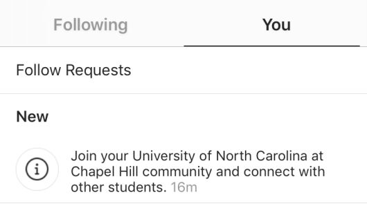 A new Instagram feature lets users join a college-based "community" to connect with other students. 