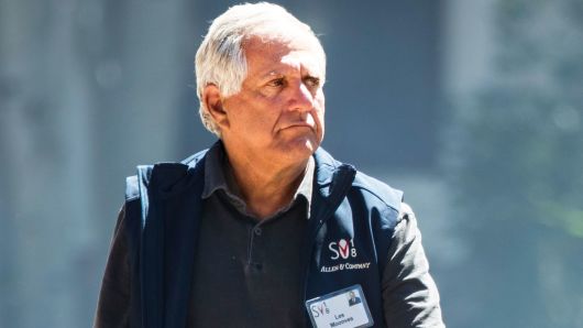 Leslie 'Les' Moonves, president and chief executive officer of CBS Corporation, attends the annual Allen & Company Sun Valley Conference, July 11, 2018 in Sun Valley, Idaho. 