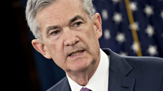 Jerome Powell, chairman of the U.S. Federal Reserve, speaks during a news conference following a Federal Open Market Committee (FOMC) meeting in Washington, D.C., on Wednesday, June 13, 2018.