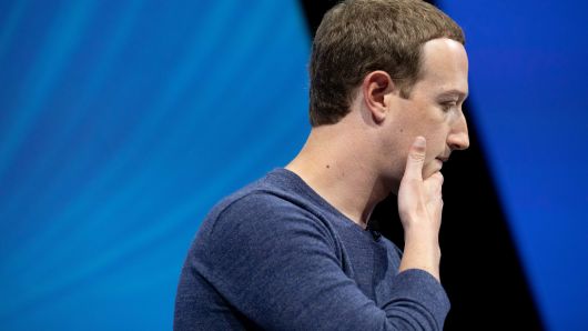 Mark Zuckerberg, chief executive officer and founder of Facebook Inc. attends the Viva Tech start-up and technology gathering at Parc des Expositions Porte de Versailles on May 24, 2018 in Paris, France. 