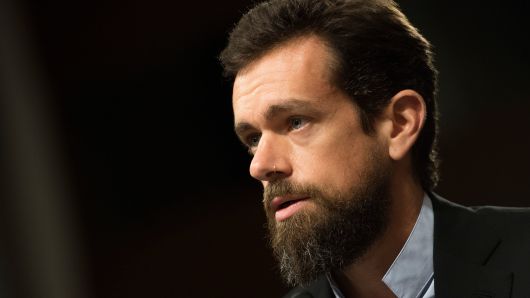 CEO of Twitter Jack Dorsey testifies before the Senate Intelligence Committee on Capitol Hill in Washington, DC, on September 5, 2018. (Photo by Jim WATSON / AFP)        (Photo credit should read JIM WATSON/AFP/Getty Images)