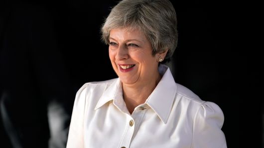 British Prime Minister Theresa May attends day two of the annual Conservative Party Conference on October 1, 2018 in Birmingham, England.