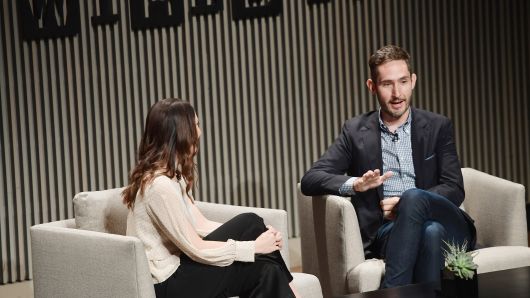 Lauren Goode and Kevin Systrom speak onstage at WIRED25 Summit: WIRED Celebrates 25th Anniversary With Tech Icons Of The Past & Future on October 15, 2018 in San Francisco, California.
