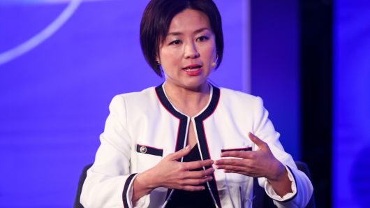 Edith Yeung, Head of Greater China & Partner of 500 Startups China, speaks during Fireside Chat on Day 1 of CNBC East Tech West at LN Garden Hotel Nansha Guangzhou on November 27, 2018 in Nansha, Guangzhou, China.