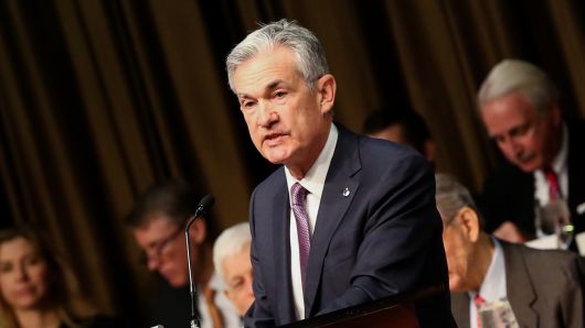 Jerome Powell, Chairman of the Federal Reserve, speaking at the New York Economic Club on Nov. 181128.