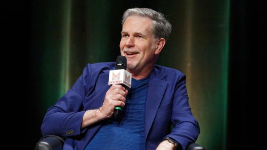 Netflix Co-founder, Chairman & CEO Reed Hastings attends Q&A during Transatlantic Forum as part of Series Mania Lille Hauts de France festival on May 3, 2018 in Lille, France.