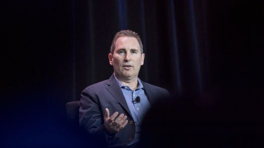 Andy Jassy, chief executive officer of web services at Amazon.com Inc., speaks during the Amazon Web Services (AWS) Summit in San Francisco, California, U.S., on Wednesday, April 19, 2017.
