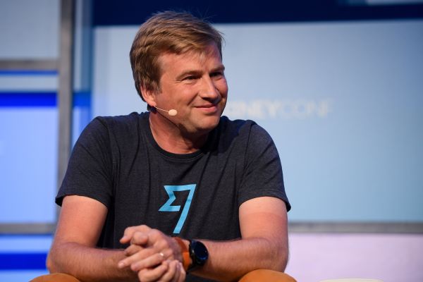 Kristo Kaarmann, Co-Founder & CEO, TransferWise, on Centre Stage during day one of MoneyConf 2018 at the RDS Arena in Dublin. (Photo By Eóin Noonan/Sportsfile via Getty Images)