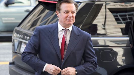 Former Trump campaign manager Paul Manafort arrives for arraignment on a third superseding indictment against him by Special Counsel Robert Mueller on charges of witness tampering, at U.S. District Court in Washington, U.S. June 15, 2018.