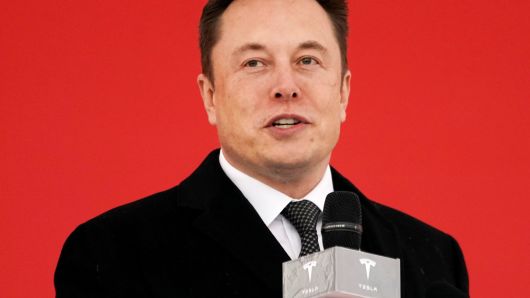 Tesla CEO Elon Musk attends the Tesla Shanghai Gigafactory groundbreaking ceremony in Shanghai, China, January 7, 2019.