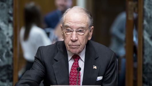 Chairman Sen. Chuck Grassley, R-Iowa, takes his seat for the Senate Finance Committee organizational meeting and hearing on pending nomiations on Tuesday, Feb. 2, 2019.