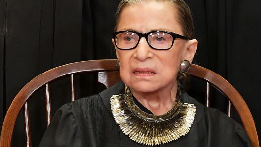 Associate Justice Ruth Bader Ginsburg poses for the official photo at the Supreme Court in Washington, DC on November 30, 2018.