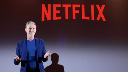 Reed Hastings attends Reed Hastings panel during Netflix 'See What's Next' event at Villa Miani on April 18, 2018 in Rome, Italy.