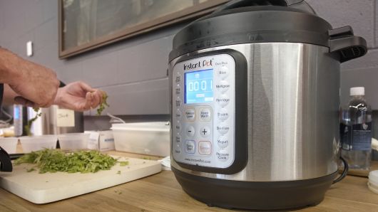 An Instant Pot used to cook tacos on Tuesday, January 24, 2018.