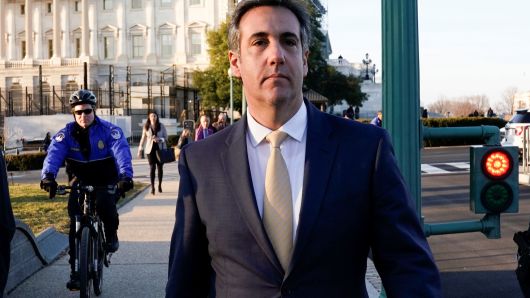 Michael Cohen, the former personal attorney of U.S. President Donald Trump, departs the U.S. Capitol after testifying before a closed House Intelligence Committee hearing on Capitol Hill in Washington, February 28, 2019.