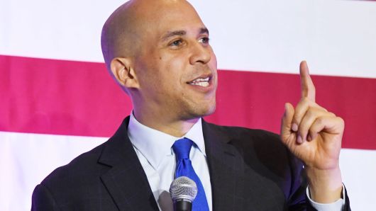 Sen. Cory Booker (D-NJ) speaks at his 'Conversation with Cory' campaign event at the Nevada Partners Event Center on February 24, 2019 in North Las Vegas, Nevada.