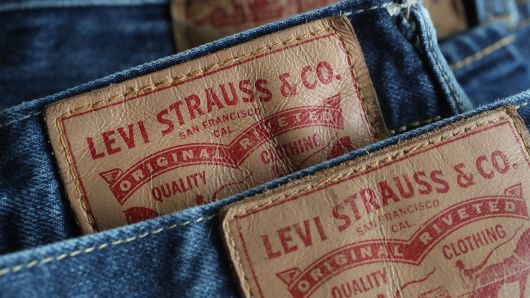 In this photo illustration Levi's 501 blue jeans by U.S. clothing manufacturer Levi Strauss are seen on March 8, 2018 in Berlin, Germany.