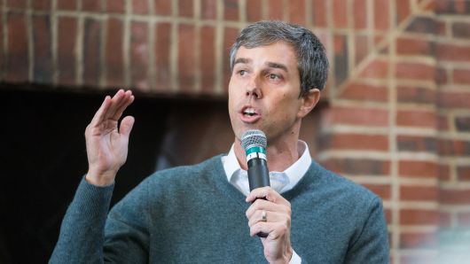 Democratic presidential candidate Beto O'Rourke speaks during a meet and greet at Plymouth State College on March 20, 2019 in Plymouth, New Hampshire.