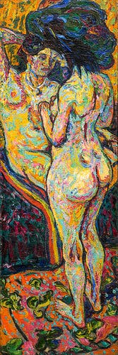 Ernst Ludwig Kirchner’s “Two Nudes,” from 1907.