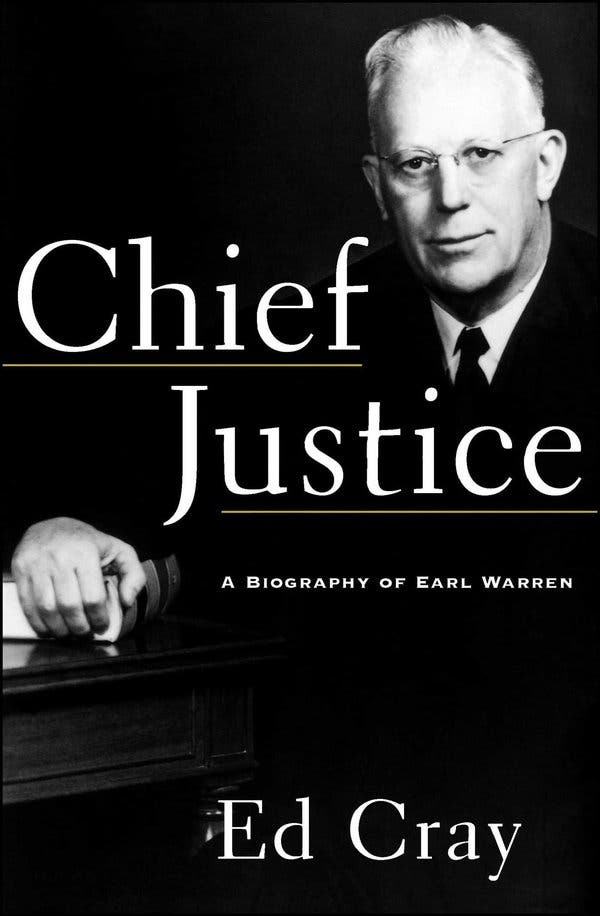 Published in 1997, Mr. Cray’s biography of Chief Justice Earl Warren won an award from the American Bar Association. 